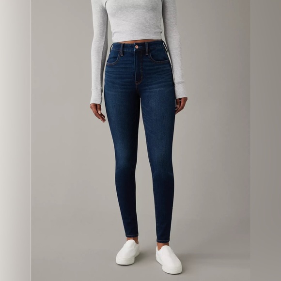 American Eagle Super High Waisted Jegging Crop - Picture 1 of 12